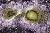 Amethyst Geode on Metal Stand - Great Color #104576-1